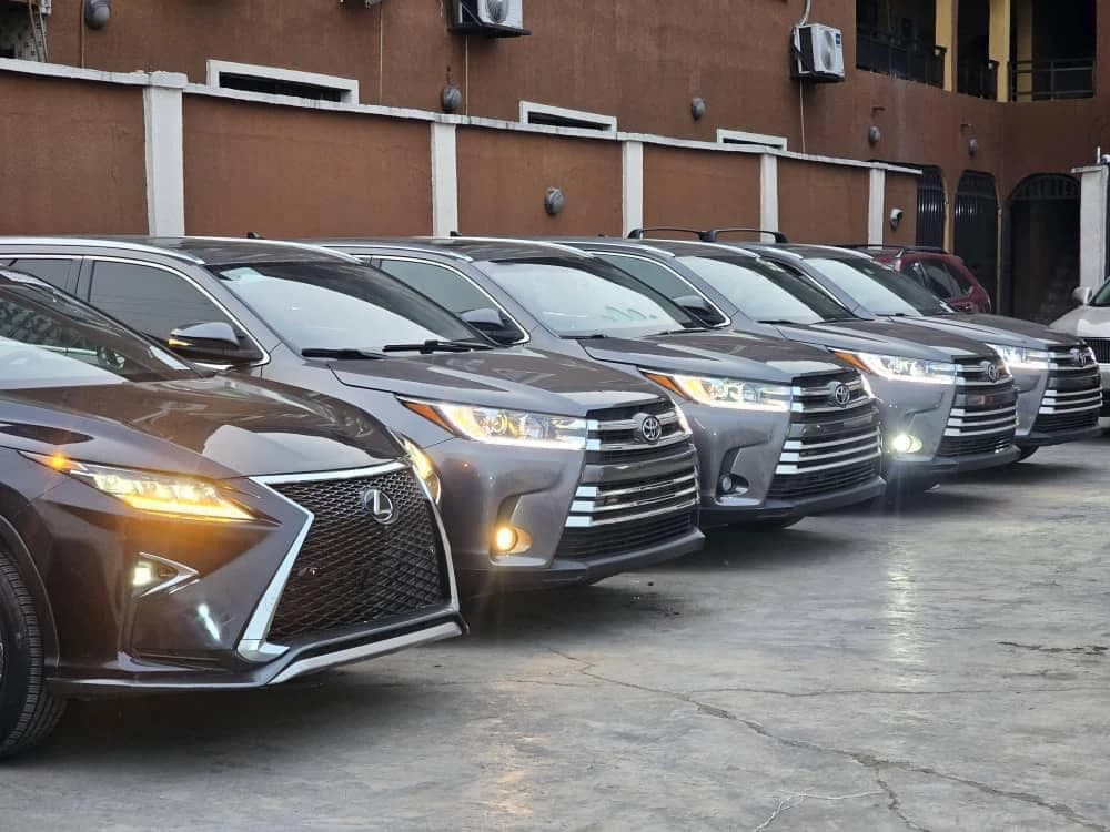 A lineup of vehicles sourced by Gracet Global